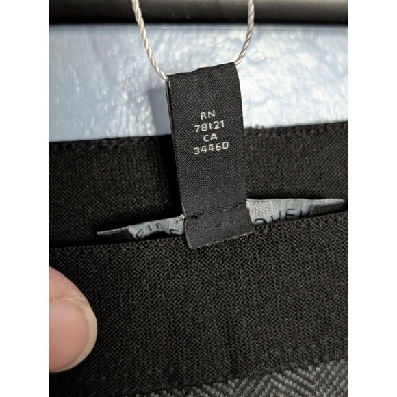 Nwt Eileen Fisher Charcoal Gray Herringbone Tweed Leggings 1X Polyester Stretch - Picture 6 of 15